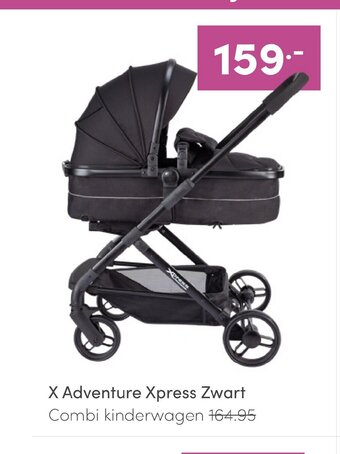 Baby & Tiener X Adventure Xpress Zwart Combi kinderwagen aanbieding