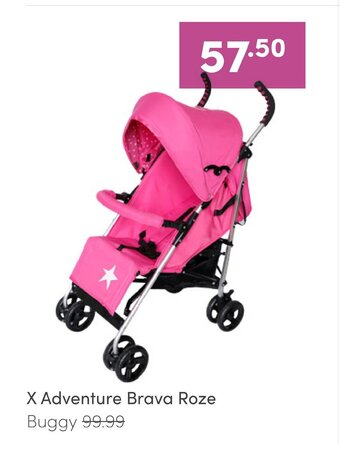 Baby & Tiener X Adventure Brava Roze Buggy aanbieding