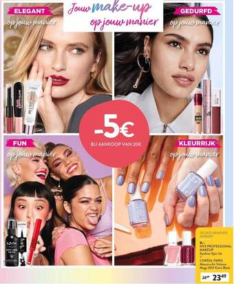 Di Nyx Professional Makeup aanbieding