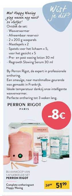 Di Perron Rigot Complete Ontharingsset Happy Waxing aanbieding