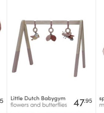 Baby & Tiener Little Dutch Babygym flowers and butterflies aanbieding