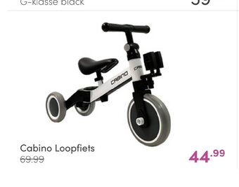 Baby & Tiener Cabino Loopfiets aanbieding