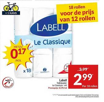 Intermarché Labell Toiletpapier aanbieding