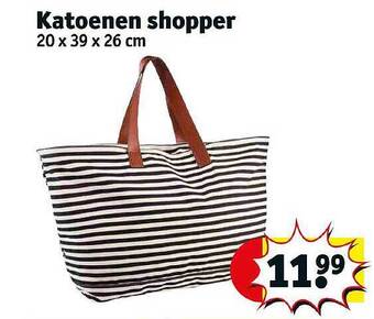 Kruidvat Katoenen Shopper aanbieding