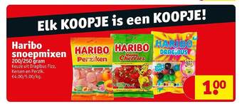 Kruidvat Haribo Snoepmixen aanbieding