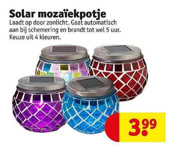 Kruidvat Solar Mozaïekpotje aanbieding