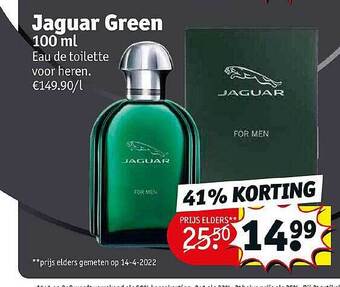 Kruidvat Jaguar Green aanbieding