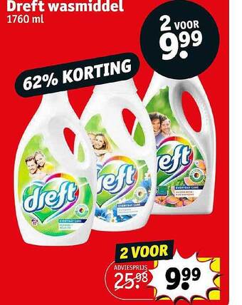 Kruidvat Dreft Wasmiddel aanbieding