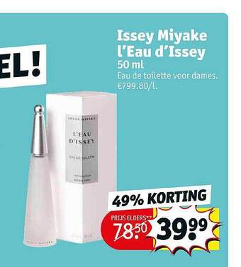 Kruidvat Issey Miyake L'eau D'issey aanbieding
