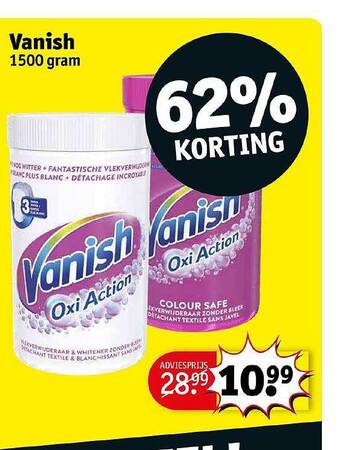 Kruidvat Vanish aanbieding