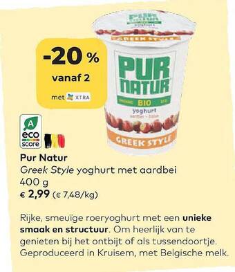 Bio Planet Pur Natur aanbieding