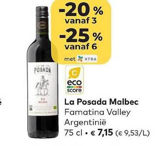 Bio Planet La Posada Malbec aanbieding