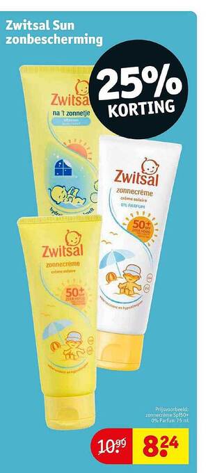 Kruidvat Zwitsal Sun Zonbescherming aanbieding