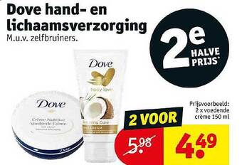 Kruidvat Dove Hand- En Lichaamsverzorging aanbieding