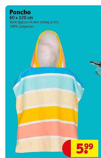 Kruidvat Poncho aanbieding