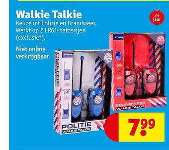 Kruidvat Walkie Talkie aanbieding