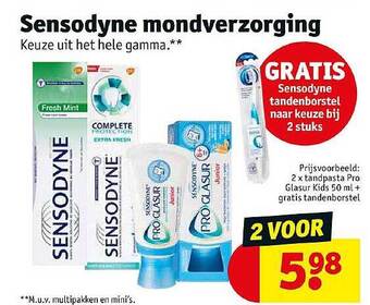 Kruidvat Sensodyne Mondverzorging aanbieding