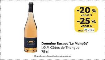 Bio Planet Domaine Bassac 'le Manpot' aanbieding