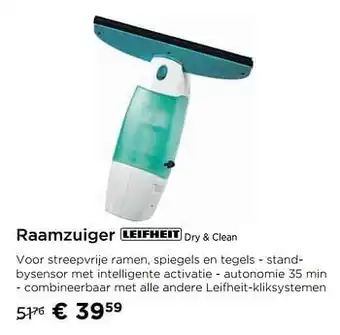 Raamzuiger leifheit dry + clean