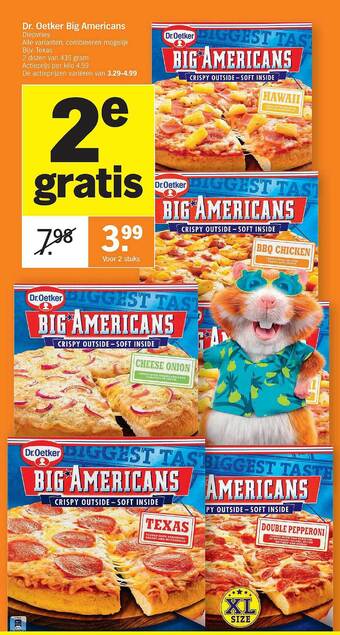 Albert Heijn Dr. Oetker Big Americans aanbieding