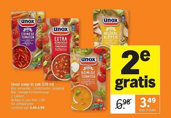 Albert Heijn Unox Soep In Zak 570ml aanbieding