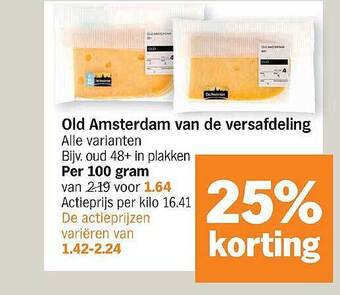 Albert Heijn Old Amsterdam Van De Versafdeling aanbieding