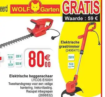 Cora Elektrische Grastrimmer aanbieding