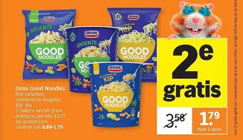 Albert Heijn Unox Good Noodles aanbieding