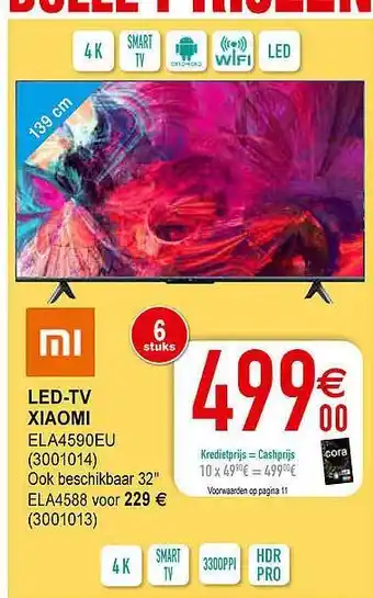 Cora Led-tv Xiaomi aanbieding