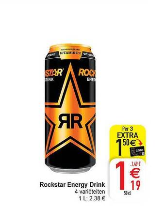 Cora Rockstar Energy Drink aanbieding