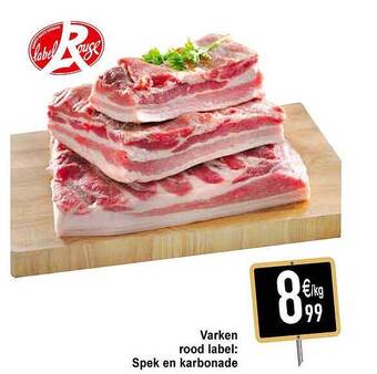 Cora Varken Rood Label: Spek En Karbonade aanbieding