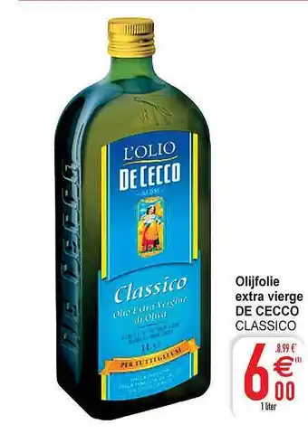 Cora Olijfolie Extra Vierge De Cecco aanbieding