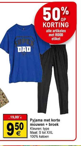 Pyjama Met Korte Mouwen + Broek