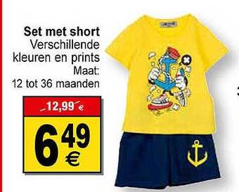 Cora Set Met Short aanbieding