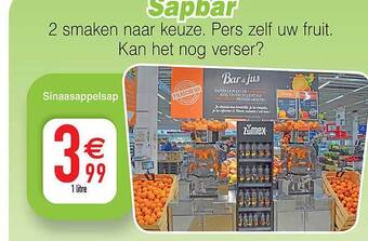 Cora Sinaasappelsap aanbieding