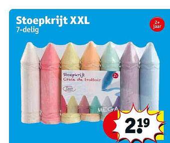 Kruidvat Stoepkrijt Xxl aanbieding
