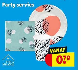 Kruidvat Party Servies aanbieding