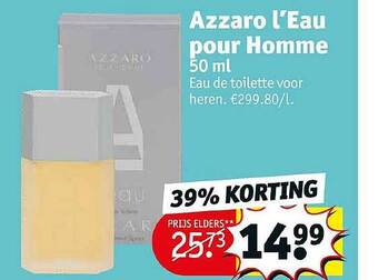 Kruidvat Azzaro L'eau Pour Homme aanbieding