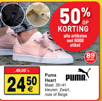 Cora Puma Heart 36>41 aanbieding