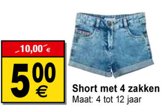 Short met 4 Zakken