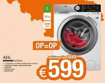 Aeg wasmachine axl7fec04s