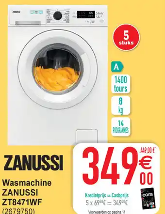 Zanussi Wasmachine ZT8471WF