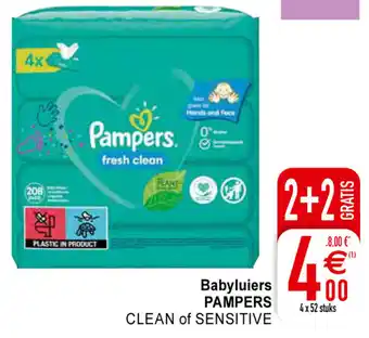 Cora Pampers Clean of Sensitive Babyluiers aanbieding