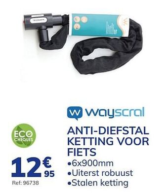 Auto5 Anti-diefstal ketting voor fiets aanbieding