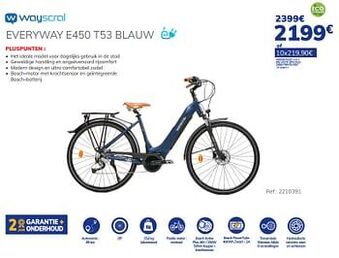 Auto5 Wayscral everyway e450 t53 blauw aanbieding