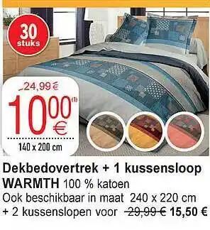 Cora Dekbedovertrek + 1 Kussensloop Warmth aanbieding