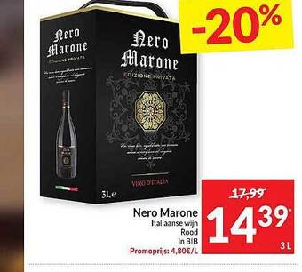 Intermarché Nero Marone aanbieding