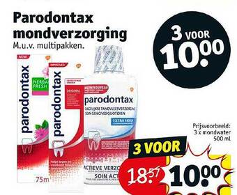 Kruidvat Parodontax Mondverzorging aanbieding
