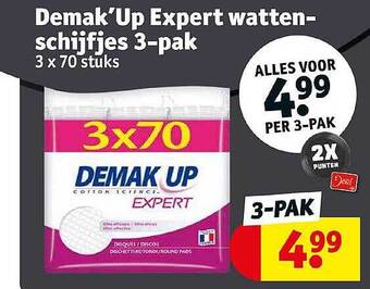 Kruidvat Demak'up Expert Watten-schijfjes 3-pak aanbieding