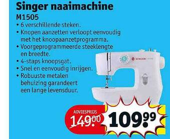 Kruidvat Singer Naaimachine aanbieding